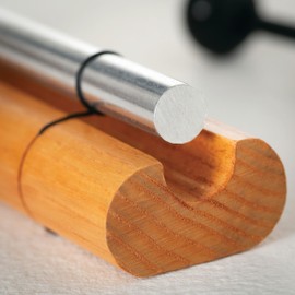 Woodstock Chimes Woodstock Wind Chimes Zenergy Solo Hand Chime, Silver (7") Musically Tuned for Meditation, Yoga and Mindfulness, Bell Percussion Instrument For Teachers and Classrooms