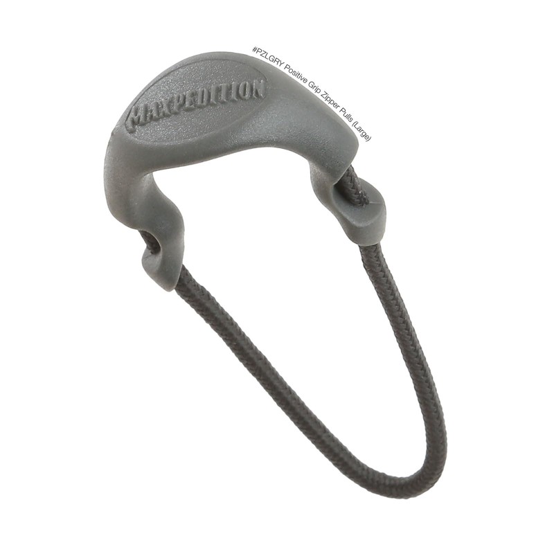 MAXPEDITION Positive Grip Zipper Pulls (Large, Gray) Pack of 6,