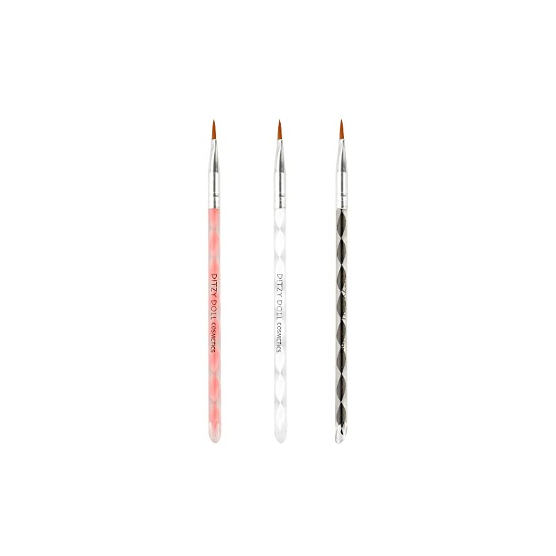 DITZY DOLL 5 PACK NAIL ART BRUSHES - Acrylics Design