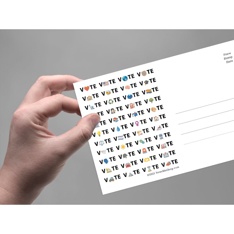 GenZ Vote Postcards - Blank 4x6 Postcards for Voters (100