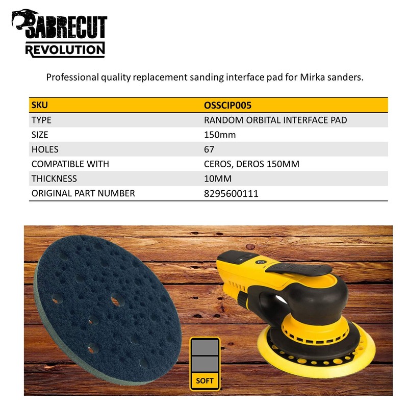 1 x SabreCut OSSCIP005 150mm 67 Hole Medium Density Interface