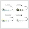 Freedom 13034 Swimbait Heads, Chartreuse Shad, 1/4 oz, 3 Per