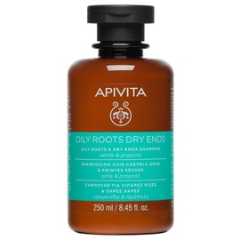 Apivita Shampoo equilibrante para raiz grasa y puntas secas 250ml - Regula el exceso de grasa y mantiene el cabello hidratado y suave - 86% de ingredientes de origen natural