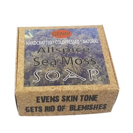Sea Moss soap | Handcrafted & Cold-pressed made with wildcrafted Sea moss and natural ingredients |100% Vegan (Sea Moss Allspice)