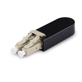 LC Fiber Optic Loopback Adapter - LC Multimode 50/125 Tester Adapter - Beige