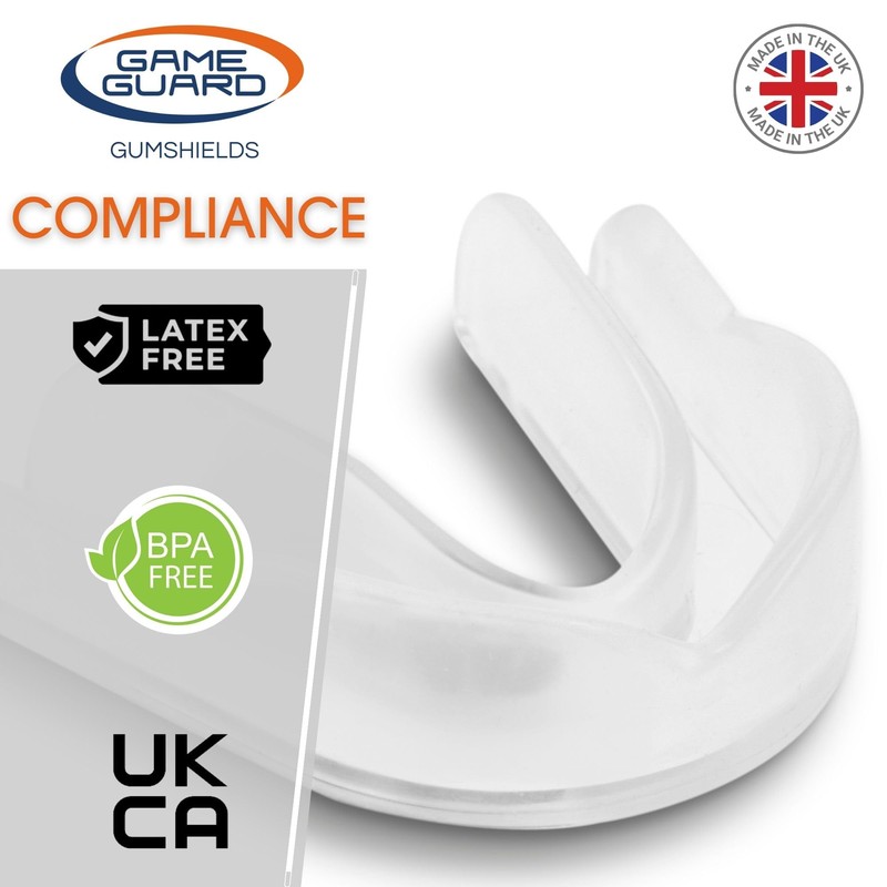 GAME GUARD – 10 x Boil & Bite Mouth Guards/Gum