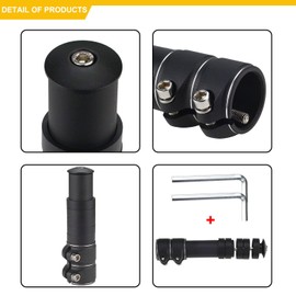 FYSL Handlebar Riser 28.6 mm Handlebar Riser Bicycle, Bicycle Stem Adapter Fork Shaft Extension with 2 Small Allen Keys for Bicycle Mountain Bike
