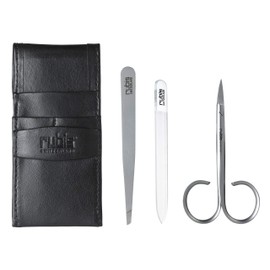 Rubis Manicure Set with Nail Scissors and Nail File - Small Nail Set 3 Pieces with Tweezers - Nail Care Set