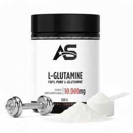 Premium Glutamine Powder [500g] - Pure - Tasteless + Additive-Free