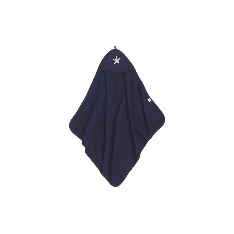 Taftan Star Silver Hooded Towel 75 x 75cm (Dark Blue)