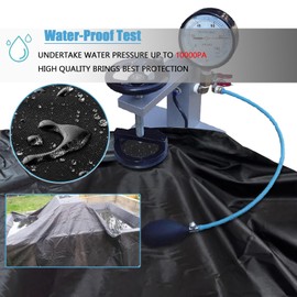 SIRUITON Cube Garden Furniture Covers,120X120X74cm Garden Square Table Cover Waterproof with Air Vent,Outdoor Patio Rattan Cube Table Covers Windproof,Anti-UV,Heavy Duty 420D Oxford Fabric