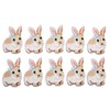 10Pcs Sew On Applique Patches Rabbit Applique Patches,Embroidered Bunny Patch