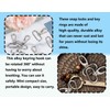 KAPSING Pack of 16 Key Ring D-Rings, 360 Degree Rotatable