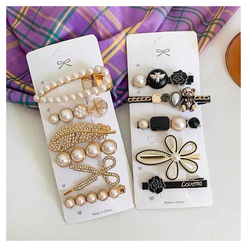 FairyBae 11 Kit Broche Pinza Pasador Cabello De Moda Flores