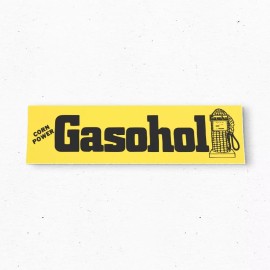 Two Bit Press GASOHOL Corn Power Bumper Sticker - Advertising Vintage Style - Vinyl 80s 90s