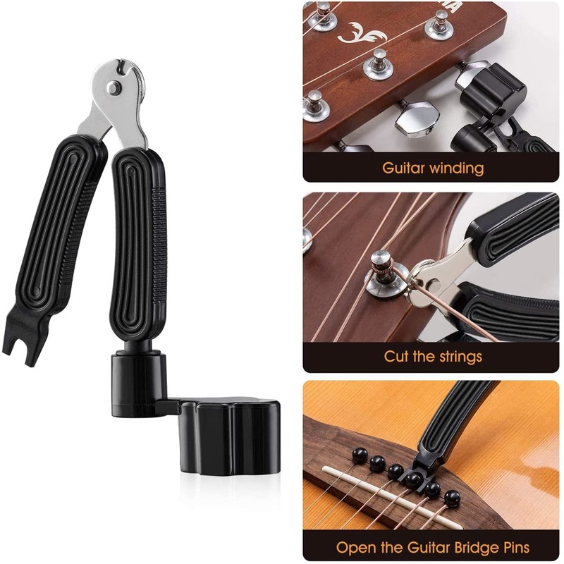 Guitar Accessories Set: 9-Piece Tool Kit with Capo, Tuner, String
