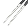 Cutipol KUBE Chopsticks + Chopsticks Rest Set, Black Silver KU39