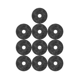 Duokon 20 Pcs Cymbal Felt Washers Grey Non-Slip Felt Pads Drum Cymbal Accessories