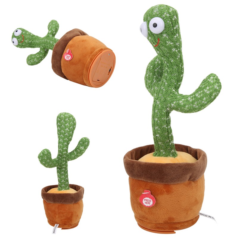 Electronic Cactus Plush Toys Singing Dancing Cactus Educational Children Kids