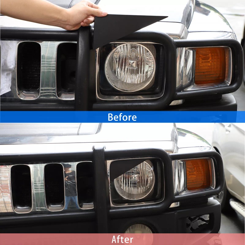 auguisy-motortrim Headlight Angle Panel Angry Eyes Trim Cover For Hummer