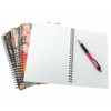 AIMALL 4-Pack A5 Loose-Leaf Floral Notebooks, Small Fresh Coil Notebooks