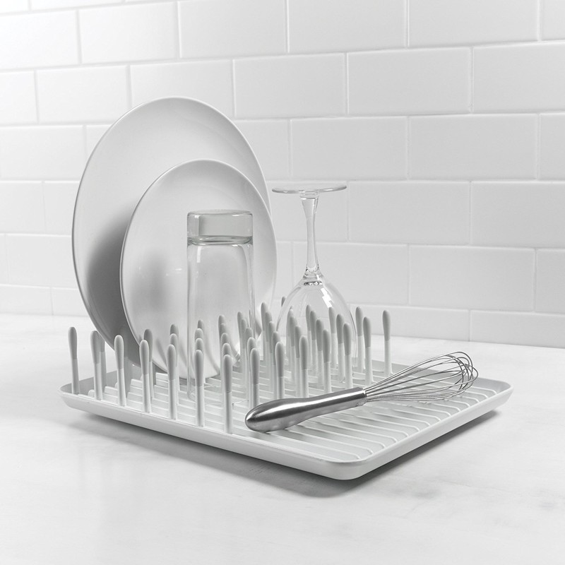 OXO Good Grips Compact Dish Rack, Biscuit, 13-3/4" x 10-3/8"