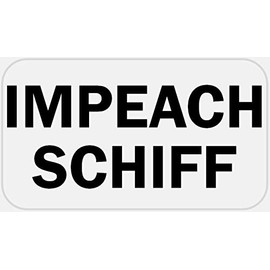 Impeach Schiff - 25 Stickers Pack 2.25 x 1.25 inches - Adam MAGA Republican