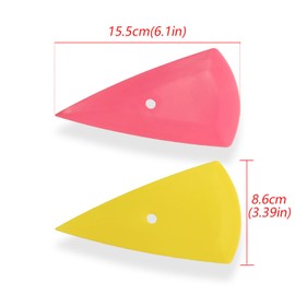 NBTOOL - Herramientas de tinte de ventana 4 en 1 para ventana, escobilla de goma de esquina, herramienta de envoltura de vinilo, escobilla de goma triangular, para aplicación de película de ventana de coche