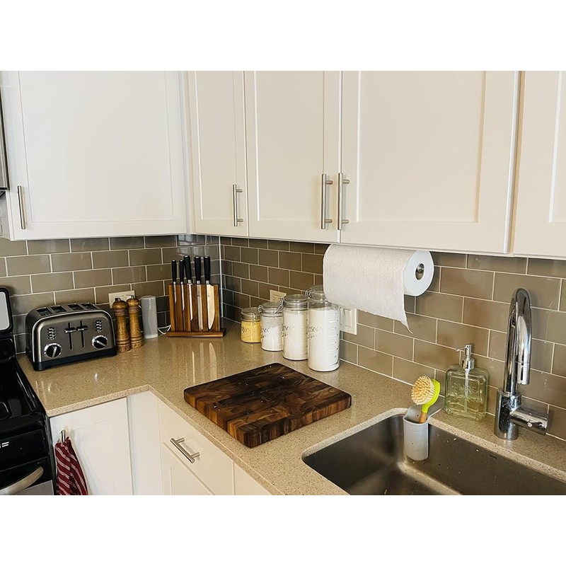 2nd Gen Paper Towel Holder Under Cabinet No Drilling, [More