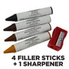 Weiman Wood Repair System Kit - 4 Filler Sticks 4