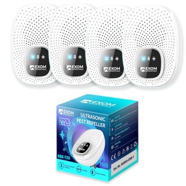 Ultrasonic Pest Repeller Wall Plug-in Most Effective Than Repellents - Get Rid of - Rodents, Squirrels, Mice, Rats, Bats, Roaches, Ants, Spiders, Bed Bugs, Мosquito, Insects, Fleas (4 Pack)