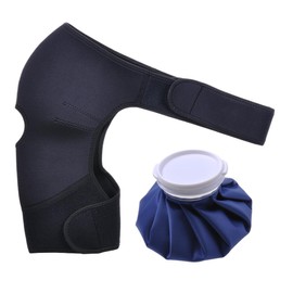 Icing Bag Ice Bag Icing Bag Icing Set (1 Ice Bag + 1 Shoulder Supporter) Sports, Golf, Baseball, Basketball, Tennis, No Condensation, No Leak Prevention, Cold & Hot Use, Large Diameter, Repeated Use,