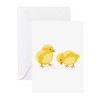 CafePress Baby Chicks Greeting Cards Folded Greeting Cards (10-pack) Glossy