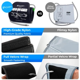 Small Cuff Compatible with All Automatic Blood Pressure Monitors, Curved Fit, 6.7"-8.7" Inches (17-22CM), Small, Pediatric Replacement Cuff for Child & Woman with 6 Connectors
