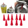 Shinekoo 10 Piece Reusable Butane Nozzle Adapter Convert Cassette Tank
