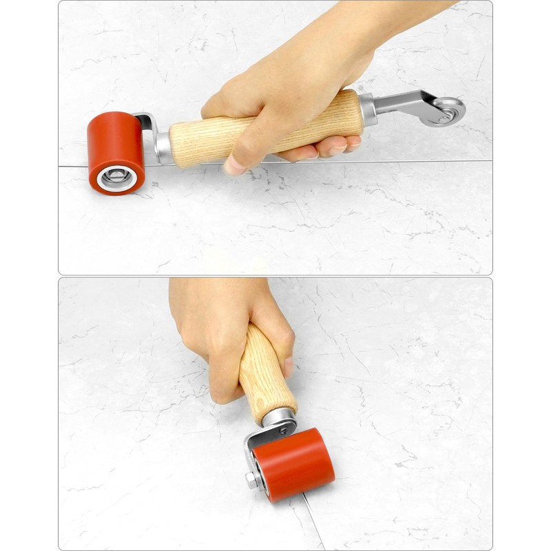 QWORK Seam Roller, 2 Pcs 40mm Silicone Seam Roller with