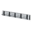 Thickened Invisible Hook 5 Hook Wall Mounted Coat Rack Folding