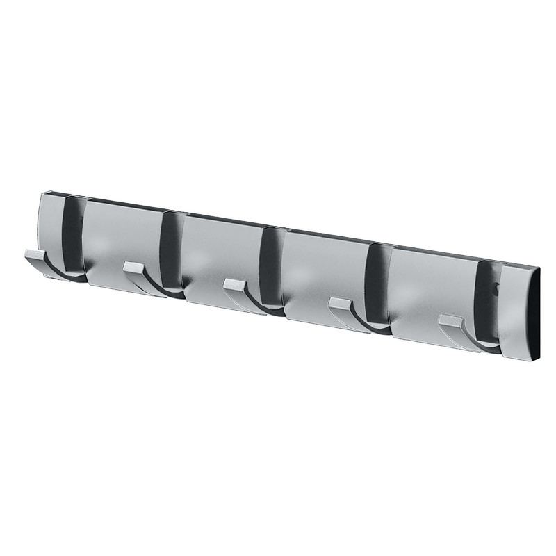 Thickened Invisible Hook 5 Hook Wall Mounted Coat Rack Folding