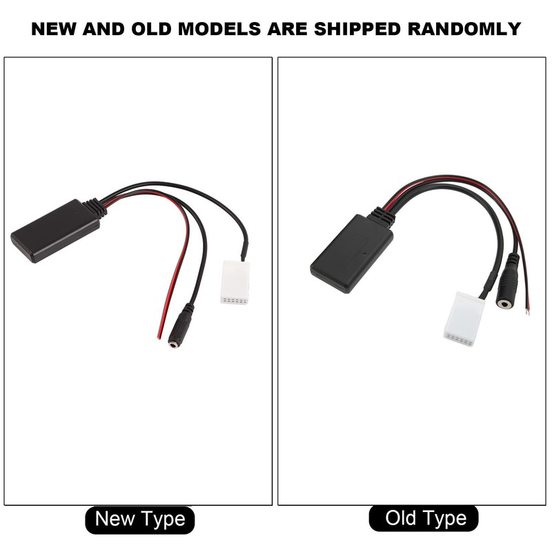 Qiilu Bluetooth Aux Audio Cable Adapter, 12-Pin Car Radio RD4