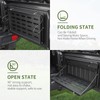 RT-TCZ Foldable Tailgate Table, Aluminum Alloy Black Rear Cargo Storage