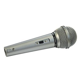 Mr Entertainer Switched Plastic Bodied Vocal Microphone with 3 Meter XLR to 6.35mm Jack Lead