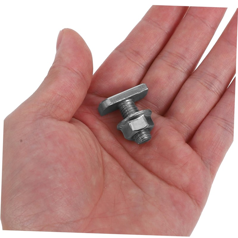 DOITOOL 304 Stainless Steel M8 T-Bolt Screws Flange 20pcs Set