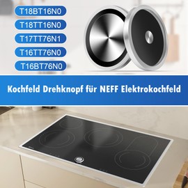 Hob Rotary Knob for NEFF/Bosch/Gaggenau/Siemens/Viva Electric Hob, Replacement Parts Accessories for Twistpad Control Knob 00636170 (10004928)