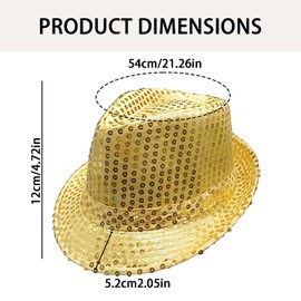 AWAVM Kids Boys Girls Fancy Dress Western Hat Jazz Dance Hat