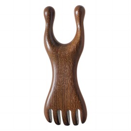 KINTEGOOD Sandalwood Scalp Massage Comb, Nose Guasha Tool, Facial Wood Gua Sha Tool, Wooden Massage Comb Scalp Massager, Handheld Meridians Acupoint Massager