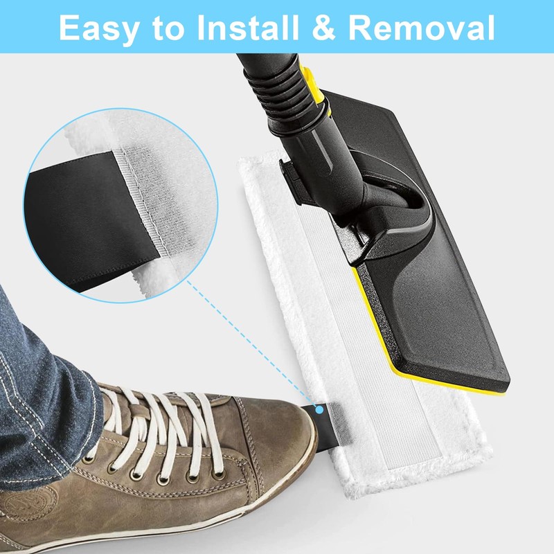 5PCS Replacement Steam Mop Pad Compatible with Karcher Accessories Mop