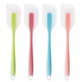 Kit 4 pzs Espátula Miserable Silicón, Espátulas Flexibles, Accesorios para Cocina, Manijas Antideslizantes son Fáciles de Almacenar, Perfecto para Utensilios Reposteria,Hornear, Batir Crema y Pasteles