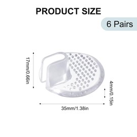 6 Paar Zehenschutz,Zehenschutz Kissen,Silikon Gel Pad Schuheinlagen Zehen,Zehenschutz Flip Flop,Zehentrenner Schutz,Zehenschutz Silikon,für Flip Flops und Sandalen Zum Schutz vor Schmerzen