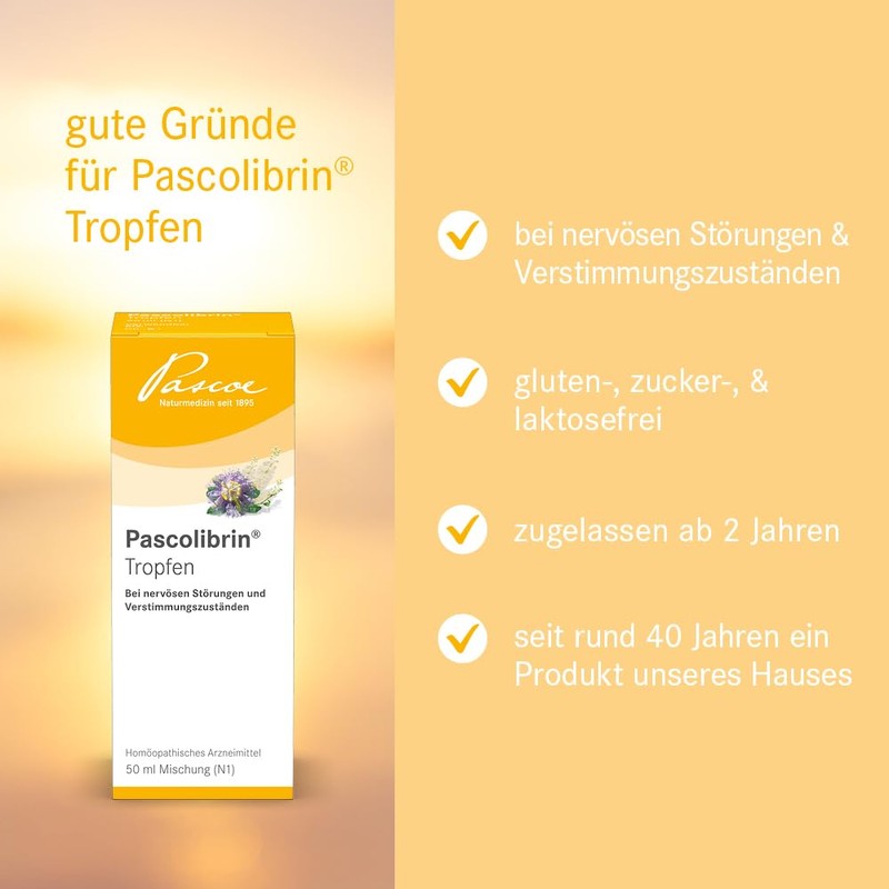 Pascoe Pascolibrin Drops: for Mood Enhancement - for Nervous Disorders