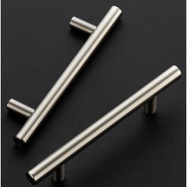 Unbranded Lot Of Ten 6" Brushed Nickel Cabinet Drawer Handles Stainless Steel